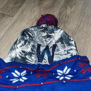 MLB CHICAGO  CUBS Blue Beanie Winter Hat Light Up 2016 Champion